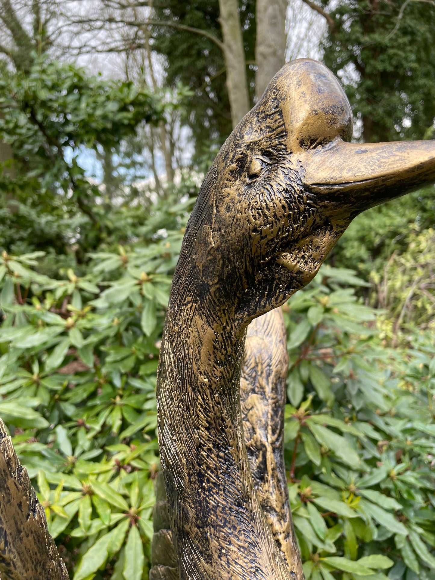 (Tuin)Beeld Gans, tuin, zwembad, vijver, gazon 80cm