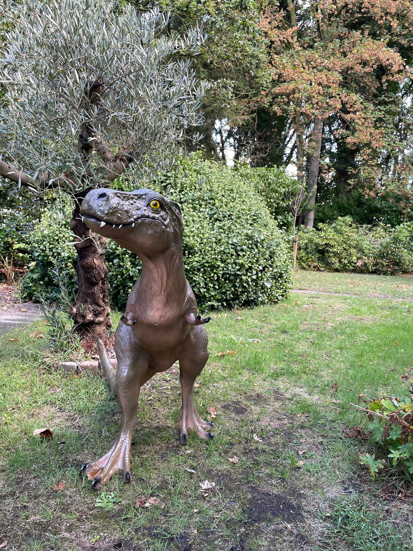Dinosaurus T-rex groen 125cm
