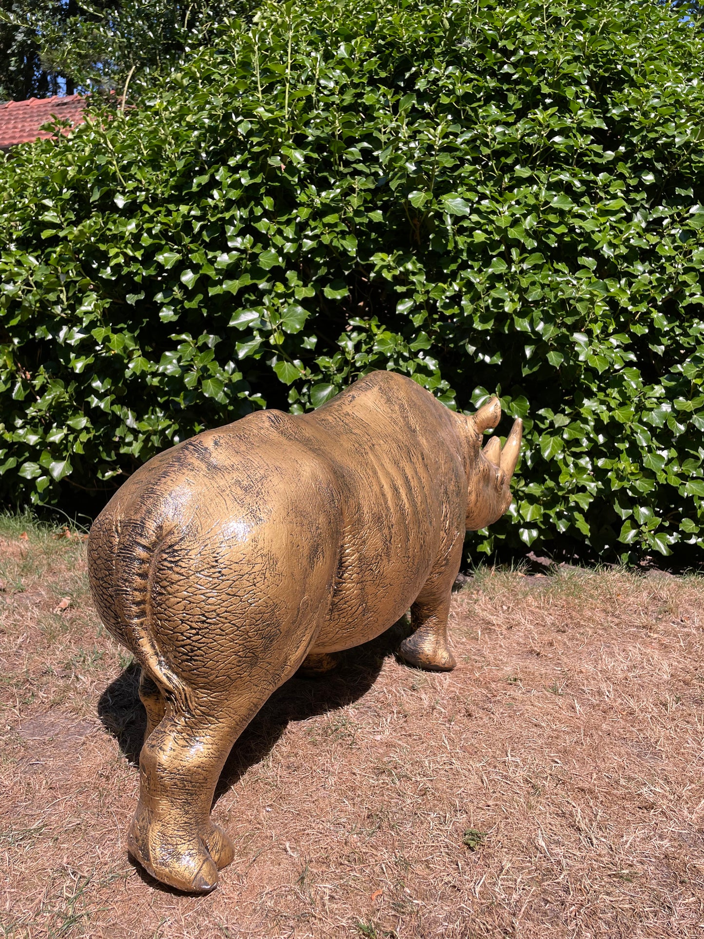 Beeld Nijlpaard, hippo, vijver, tuin 90 cm