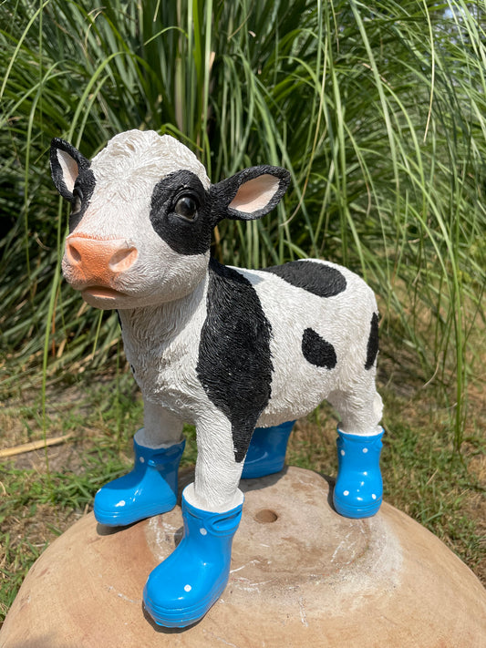Kalfje laarsjes, boerderij, tuin, Blauw 30cm