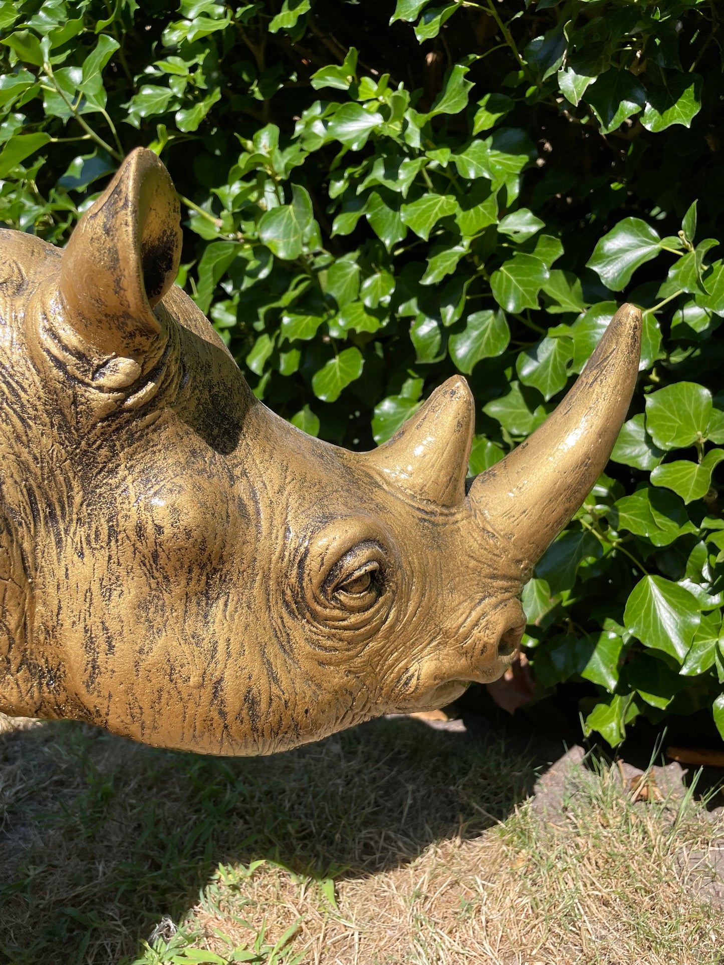 Beeld Neushoorn, vijver, zwembad , tuin 100 cm