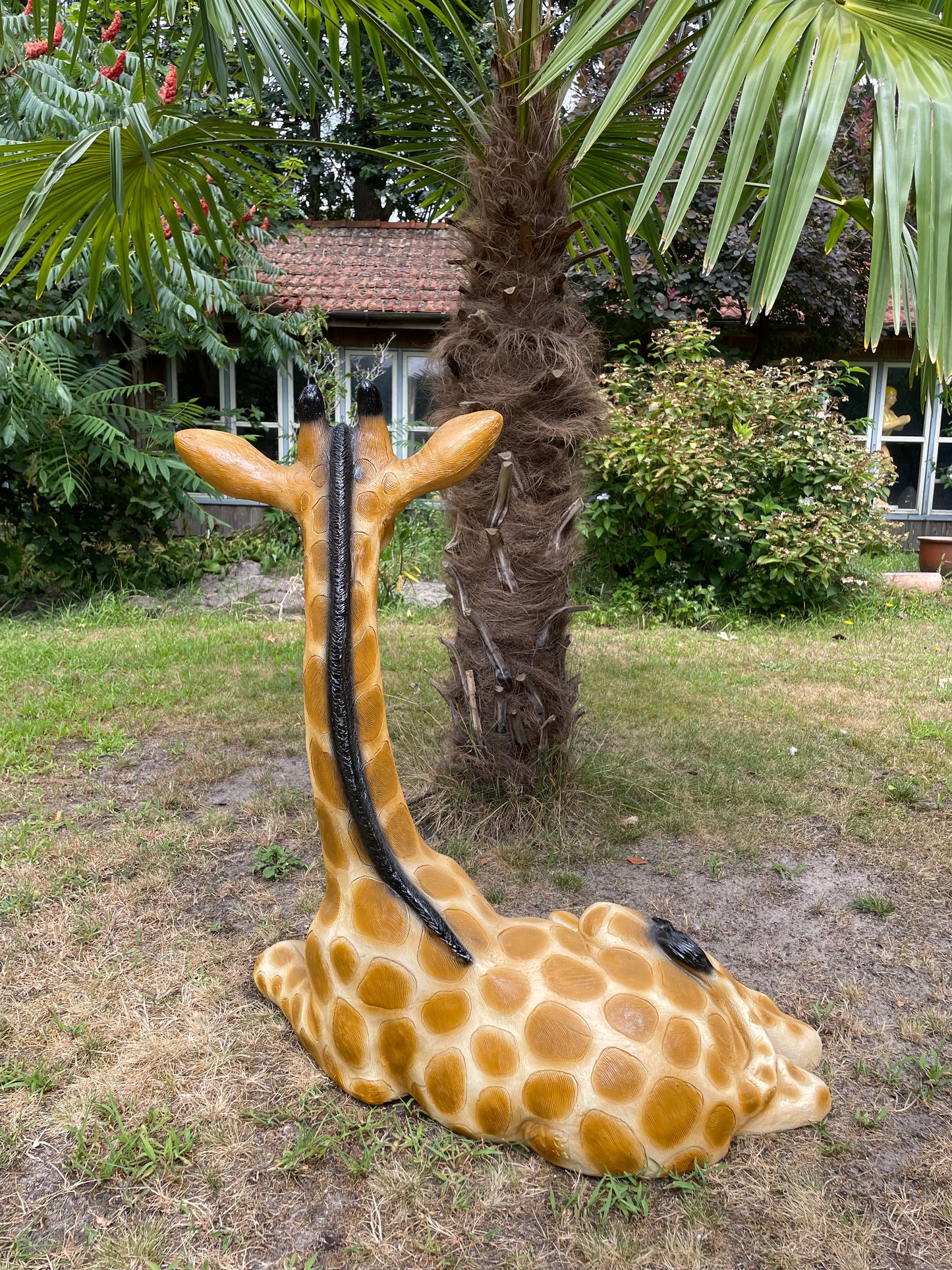 Beeld Giraffe, tuin, dieren, zwanger, babykamer 80cm