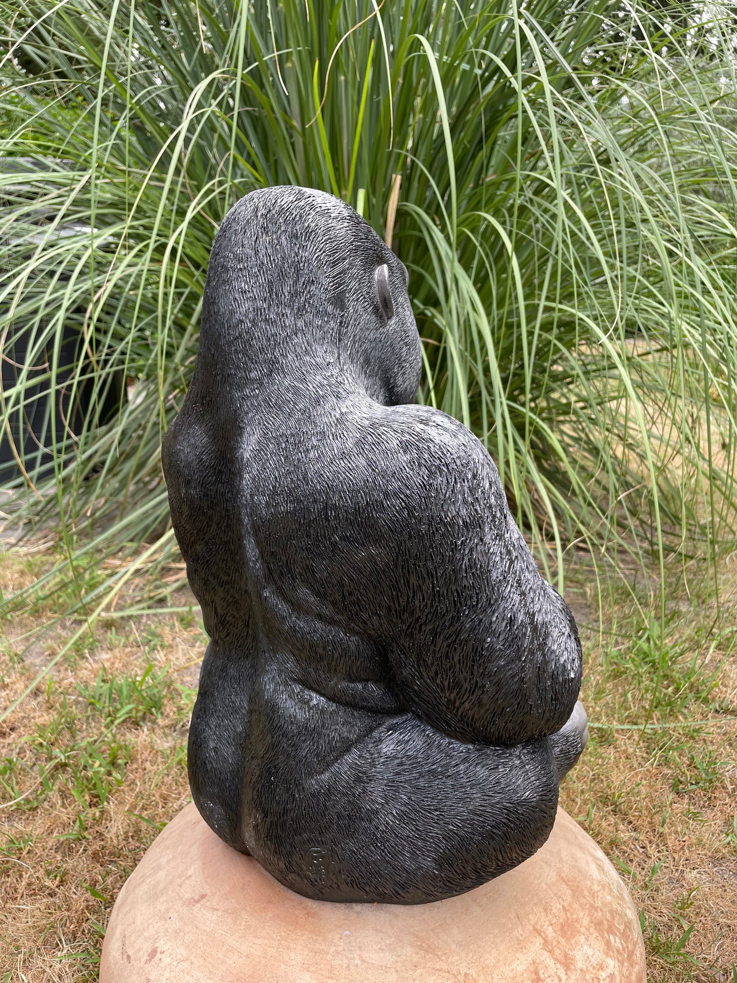 (Tuin)Beeld gorilla, tuin, zwembad, vijver 25cm