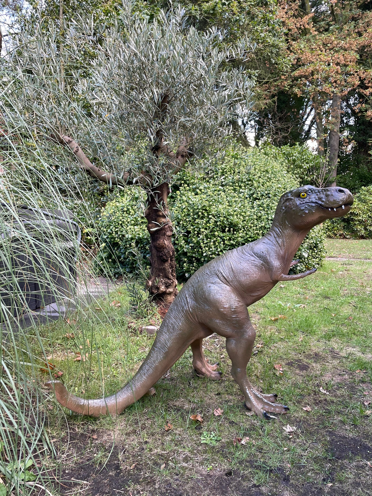 Dinosaurus T-rex groen 125cm
