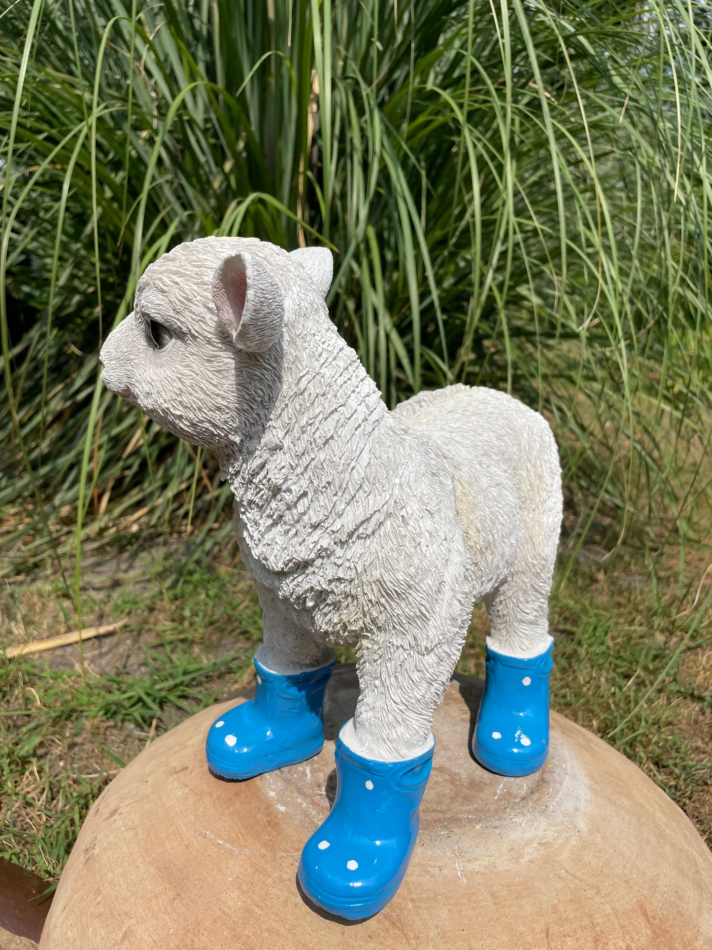Lammetje laarsjes, boerderij, tuin, Blauw 30cm