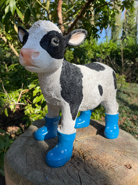 Kalfje laarsjes, boerderij, tuin, Blauw 30cm