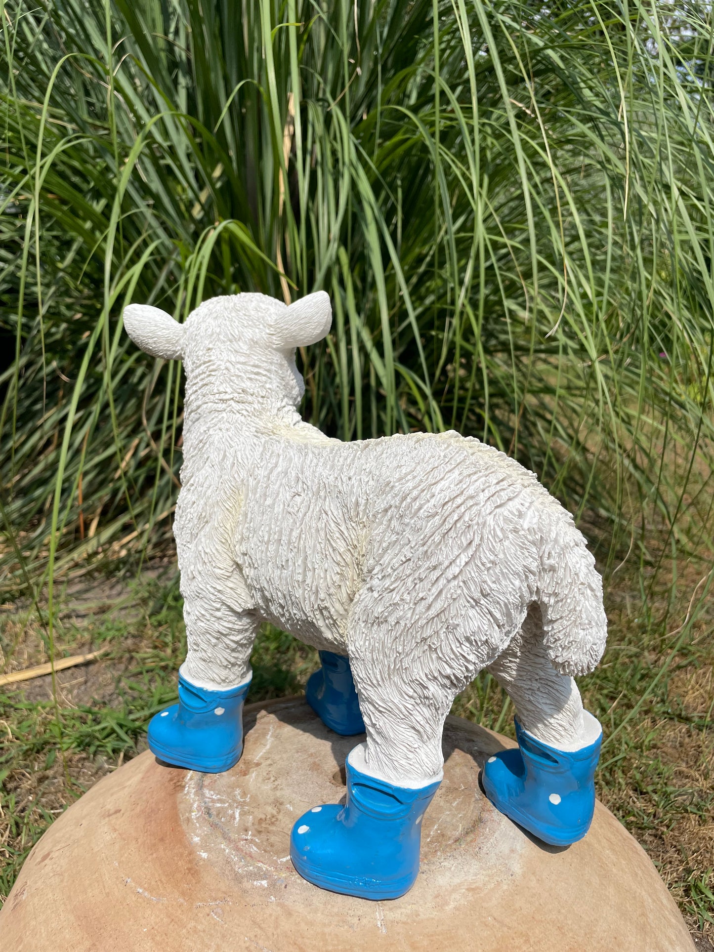 Lammetje laarsjes, boerderij, tuin, Blauw 30cm