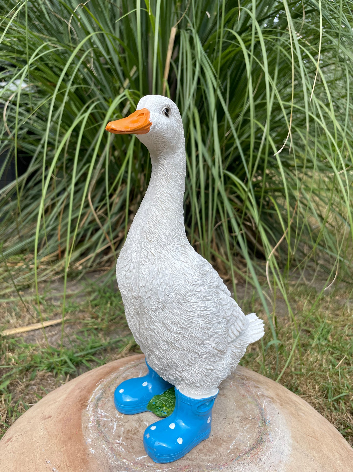 Gans laarsjes, kinder, babykamer Blauw 30cm