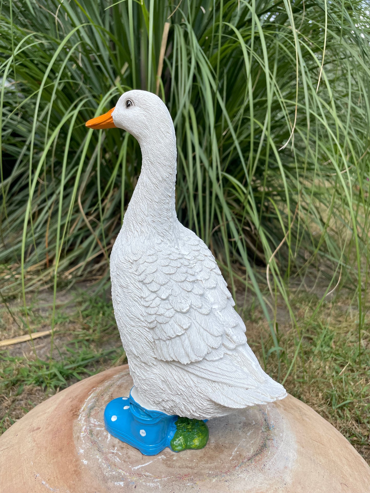 Gans laarsjes, kinder, babykamer Blauw 30cm