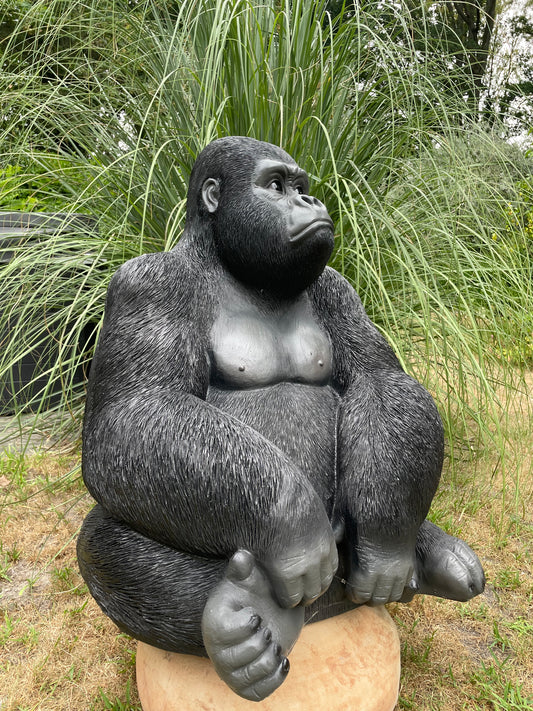 Beeld aap, gorilla, tuin, zwembad, vijver 80cm