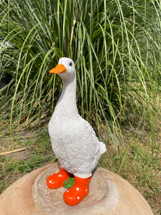 Gans laarsjes, kinder, babykamer Oranje 30cm