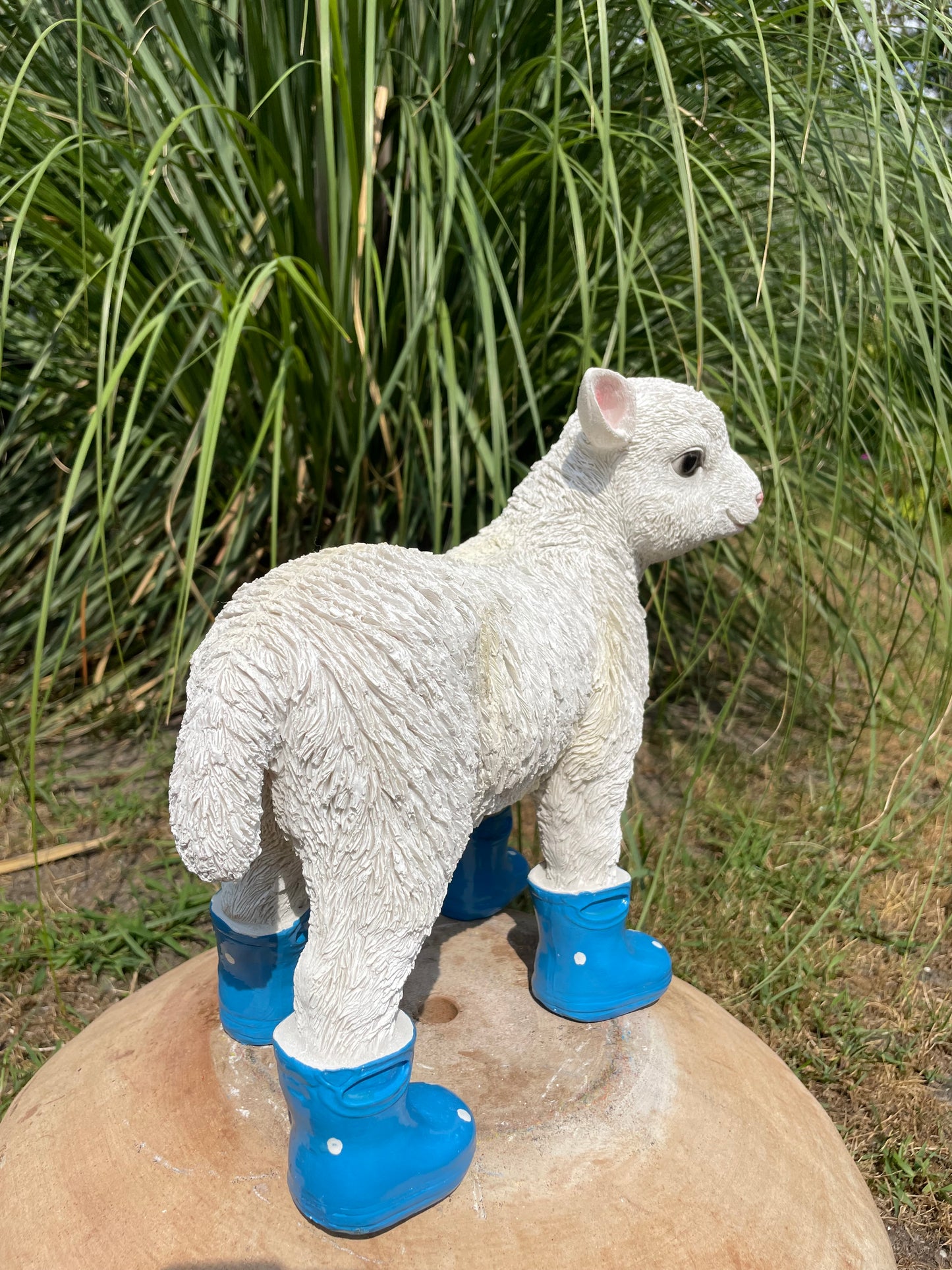 Lammetje laarsjes, boerderij, tuin, Blauw 30cm