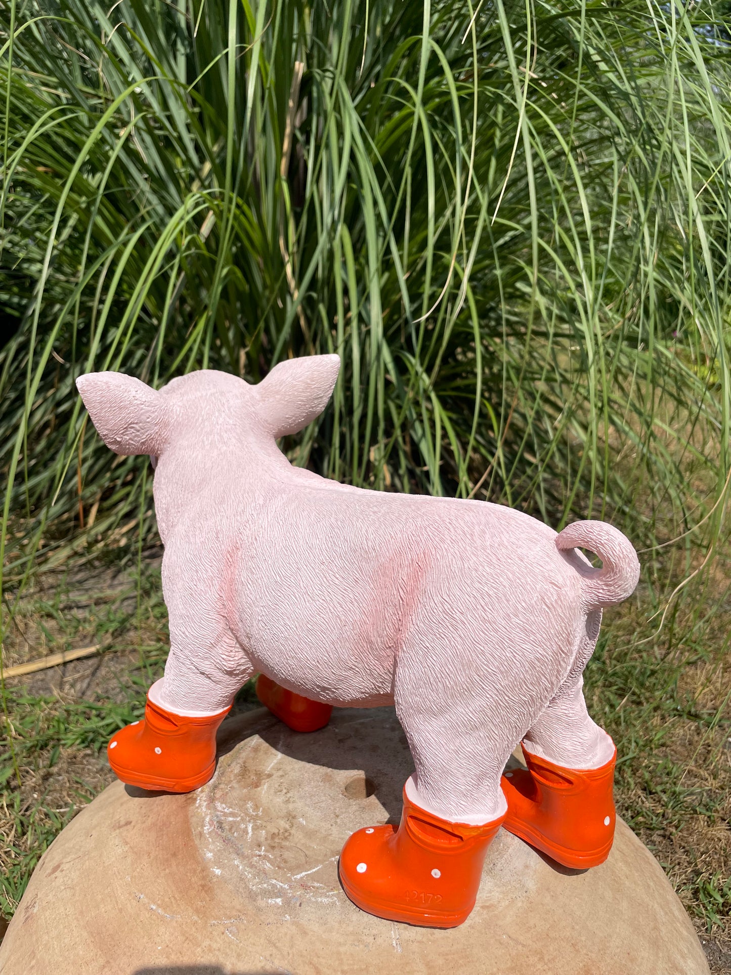 Varken laarsjes staand, kinder, babykamer Oranje 35cm