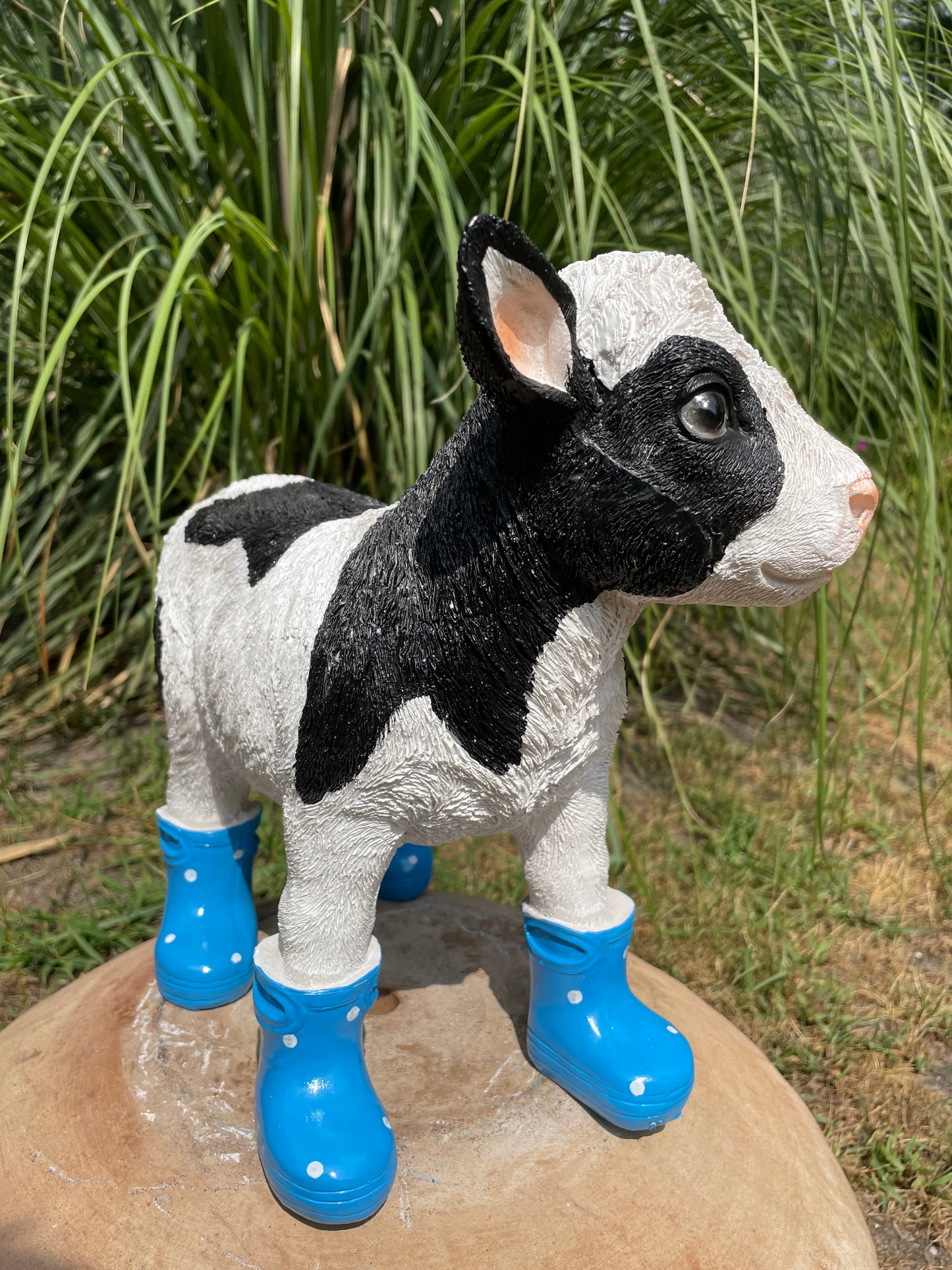 Kalfje laarsjes, boerderij, tuin, Blauw 30cm
