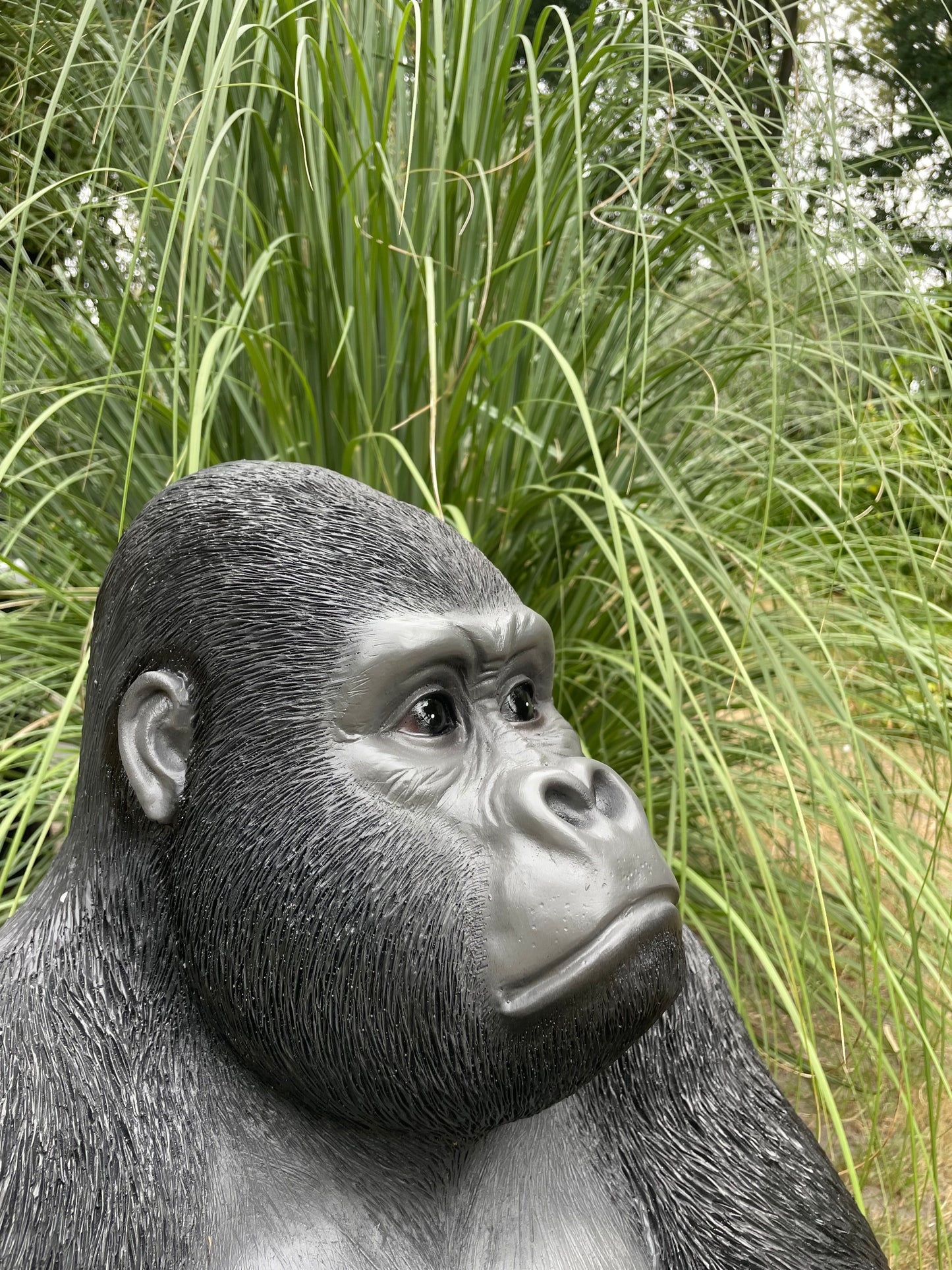 Beeld aap, gorilla, tuin, zwembad, vijver 80cm