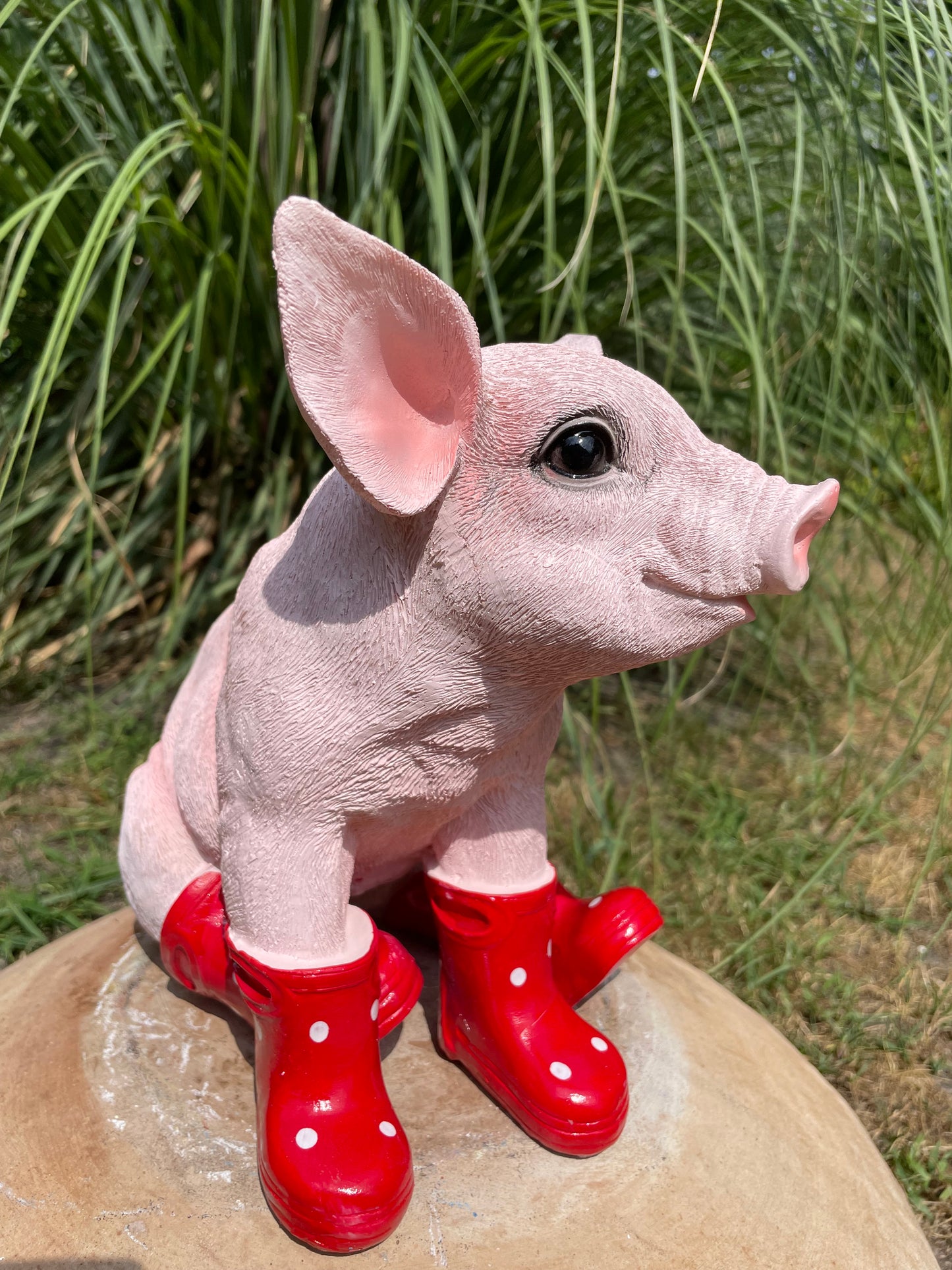 Varken laarsjes zittend, kinder, babykamer Rood 25cm