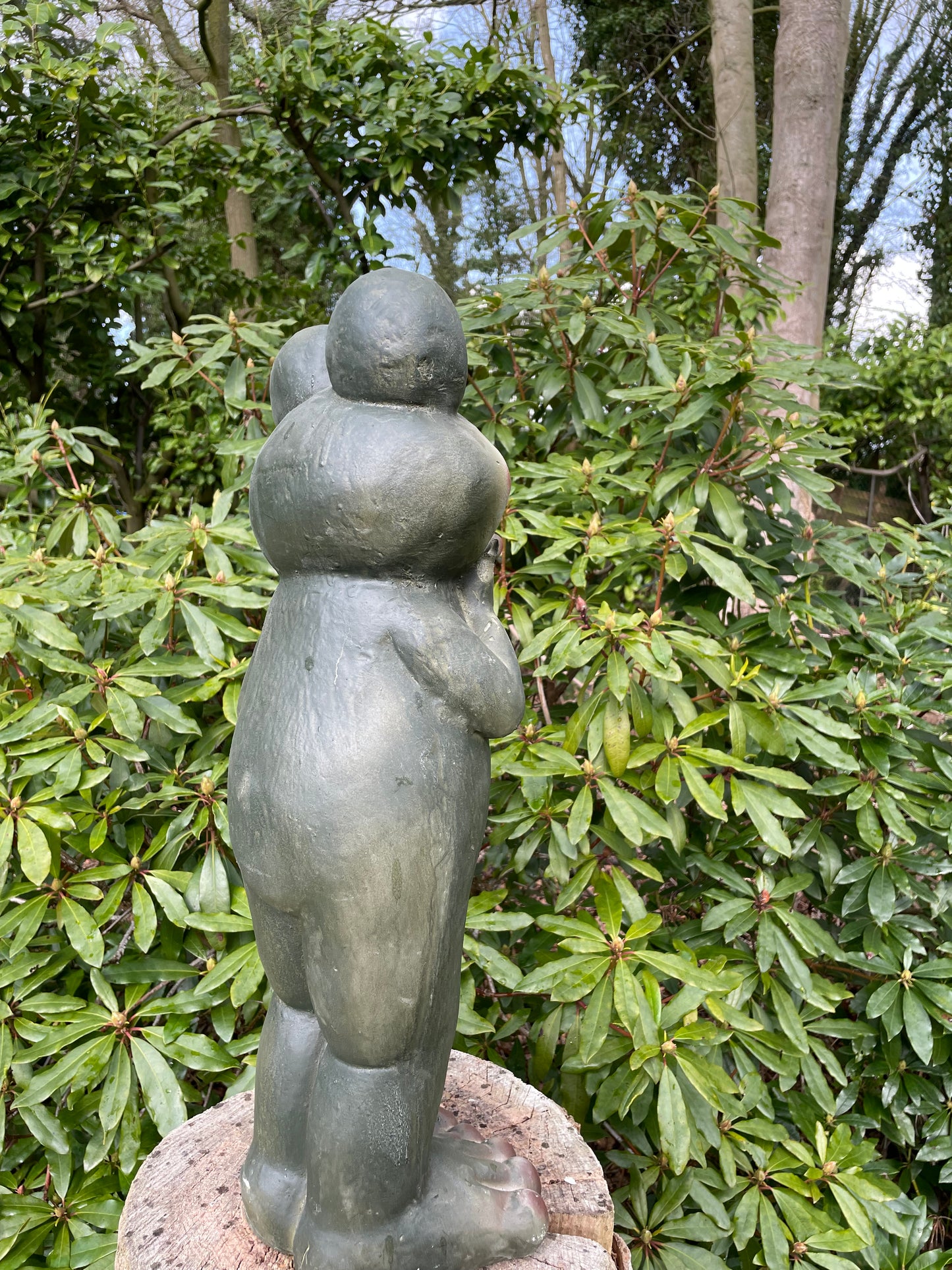Beeld kikker, tuin, zen, zwembad, vijver yoga 60cm