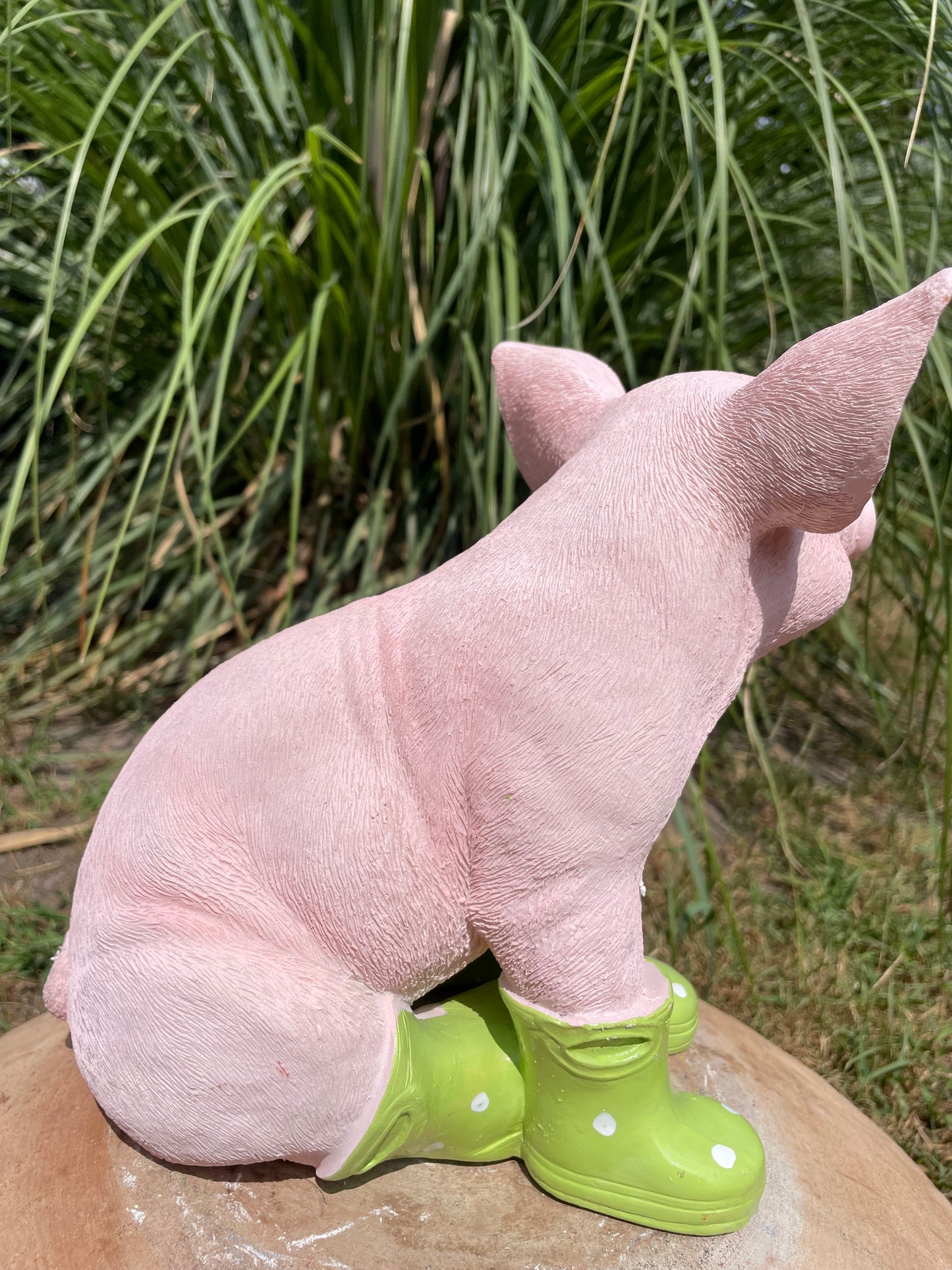 Varken laarsjes zittend, kinder, babykamer Groen25cm