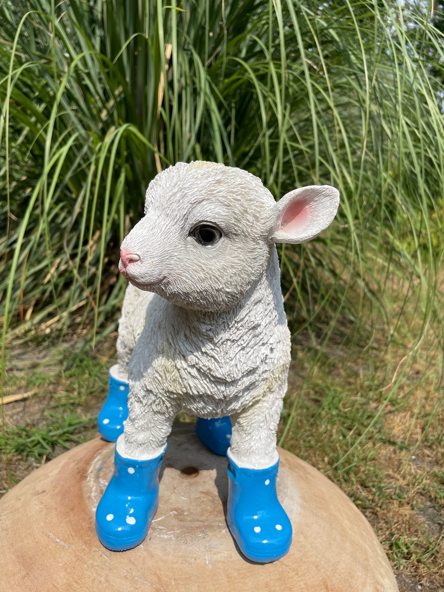 Lammetje laarsjes, boerderij, tuin, Blauw 30cm