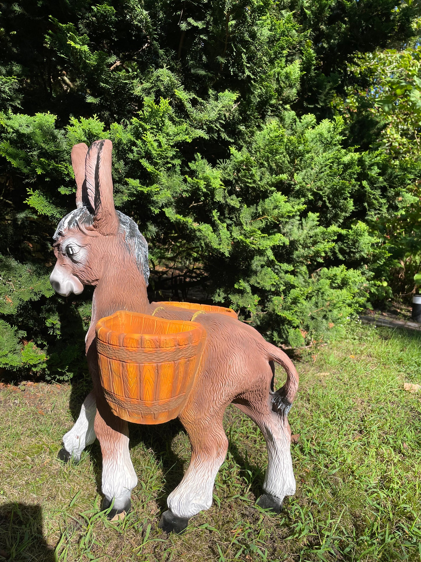 Ezel met mandje bruin gazon, tuin, 75cm