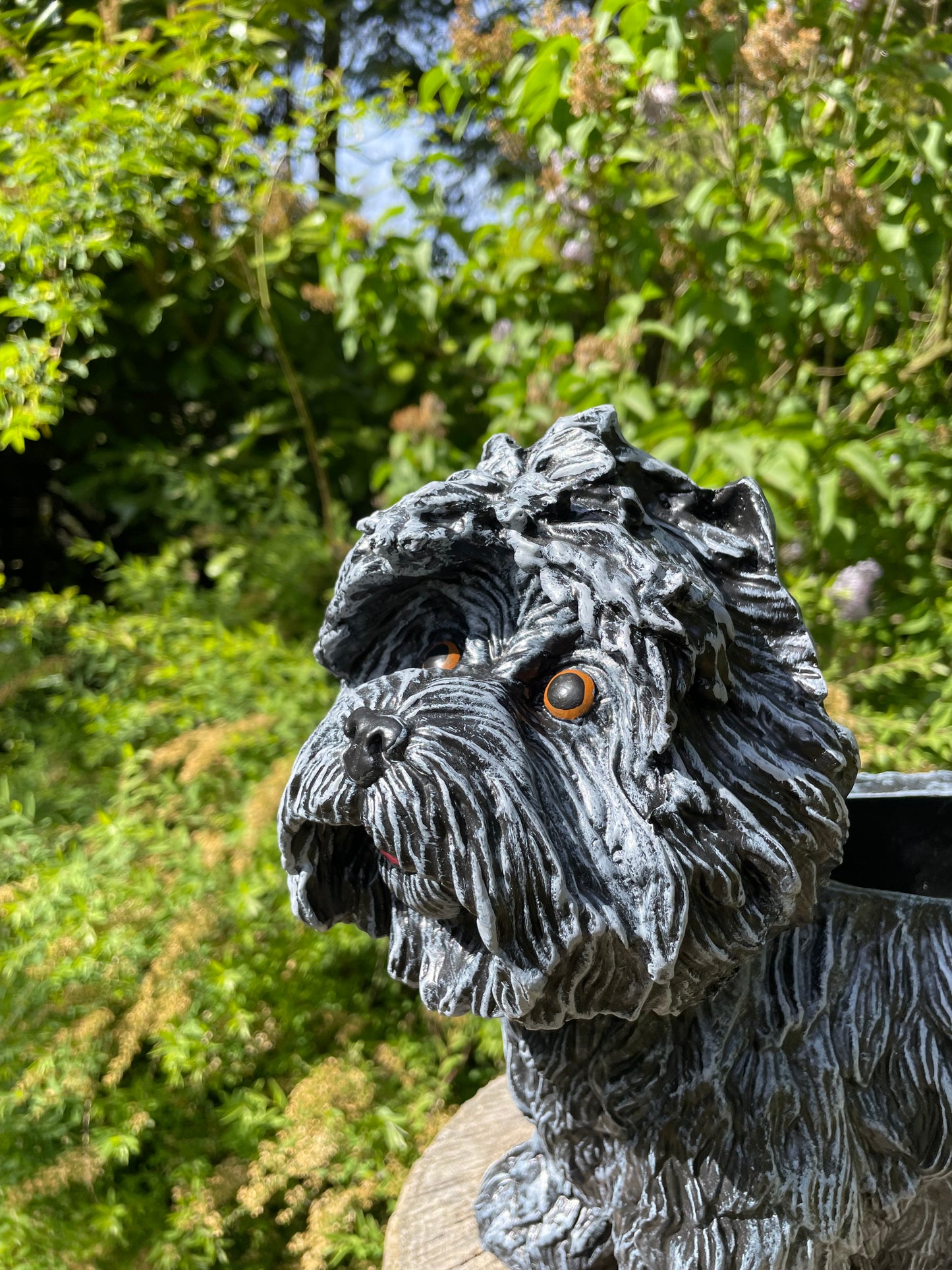 hond poedel plantenbak, tuin, gazon  45cm