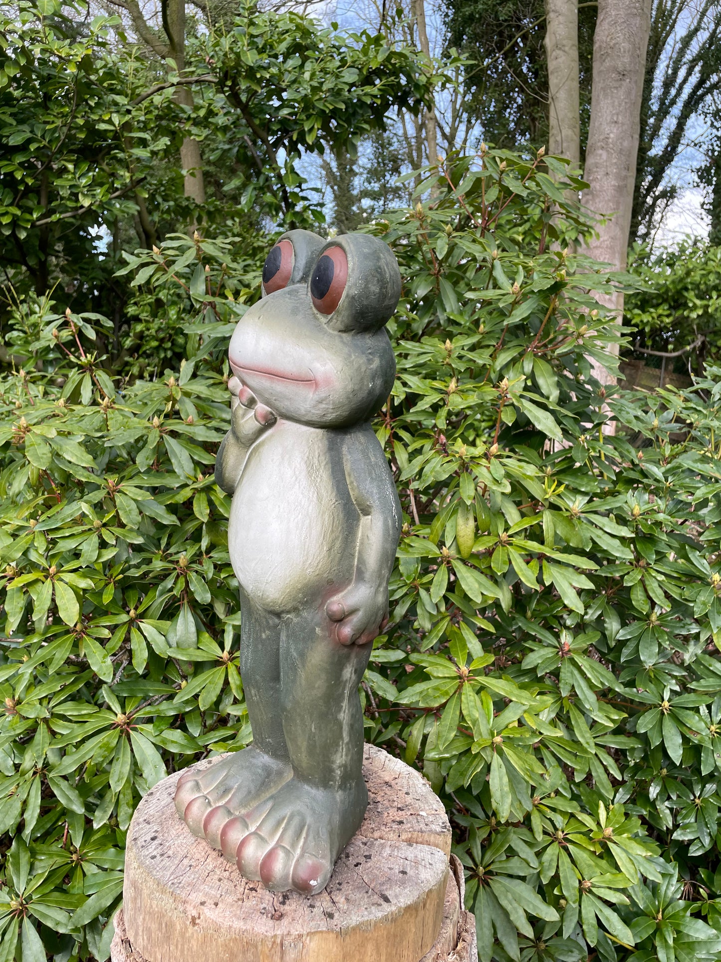 Beeld kikker, tuin, zen, zwembad, vijver yoga 60cm