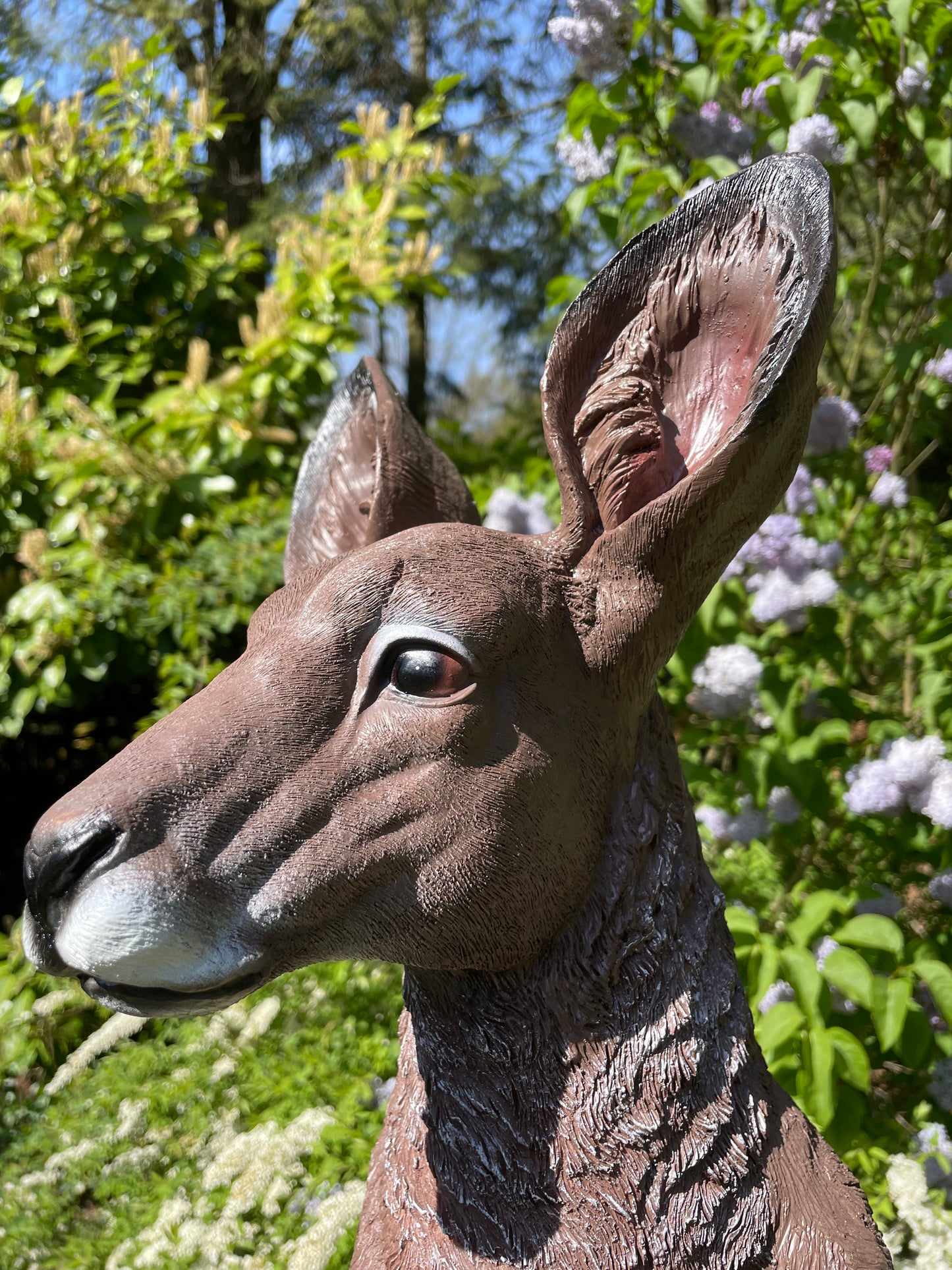 Beeld Kangoeroe klein tuin, vijver, boerderij, dierentuin 55cm