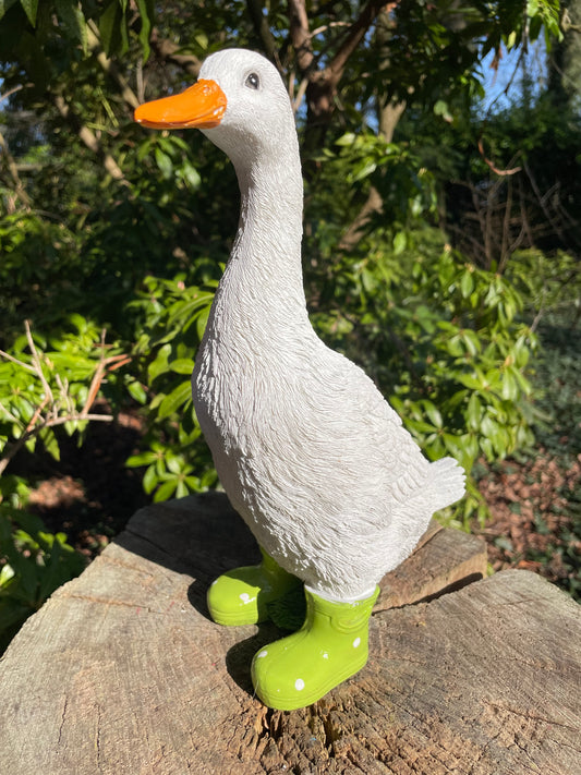 Gans laarsjes, kinder, babykamer Groen 30cm