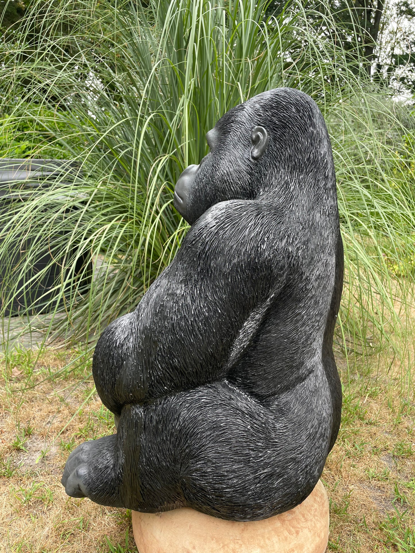 Beeld aap, gorilla, tuin, zwembad, vijver 80cm