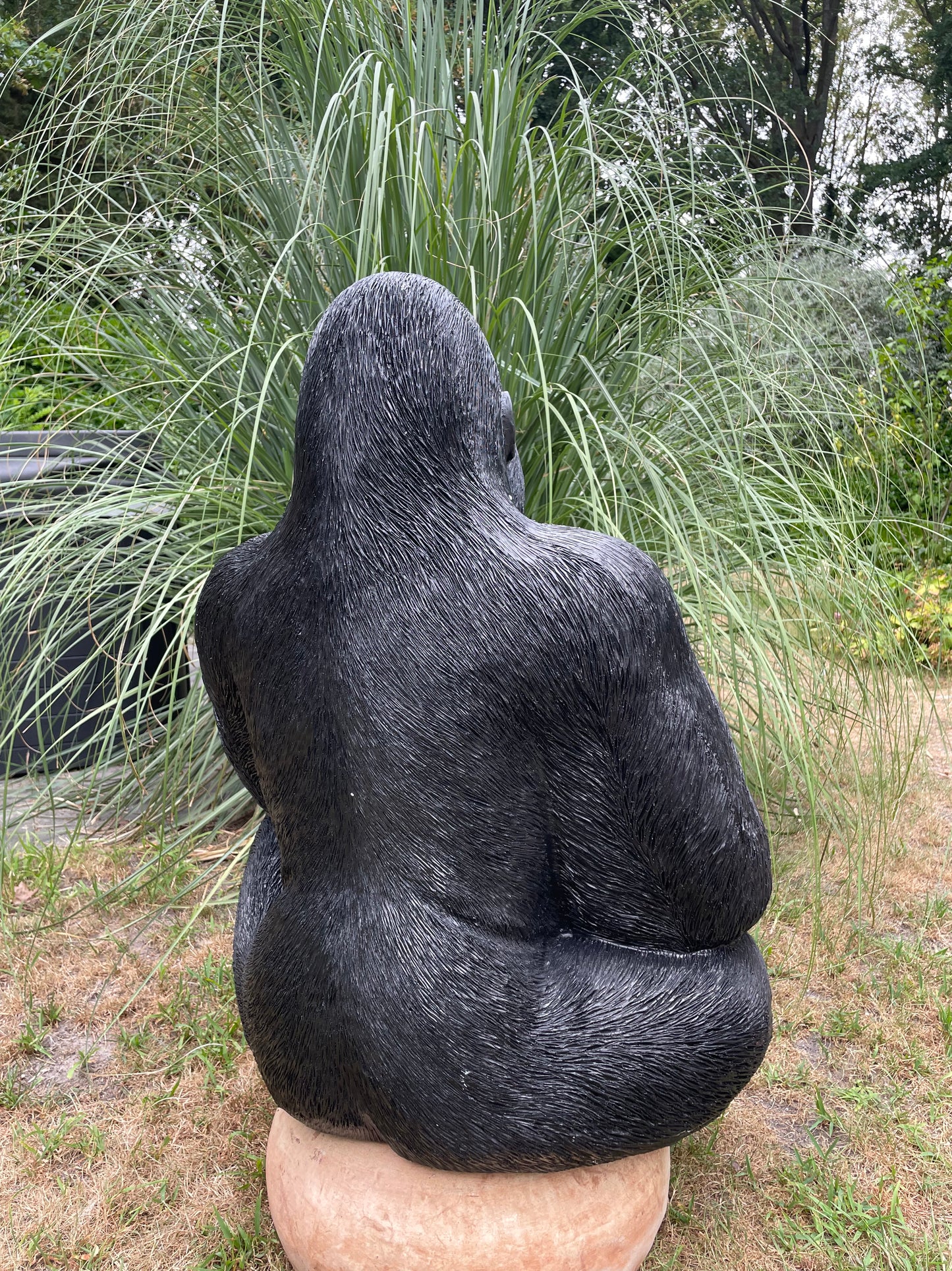 Beeld aap, gorilla, tuin, zwembad, vijver 80cm