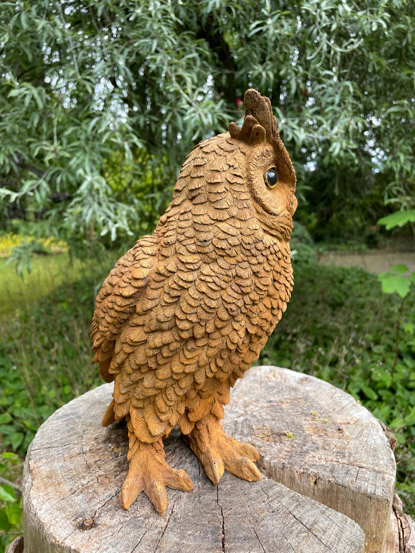 Beeld Bruine uil, tuin, dieren, vogels 30cm