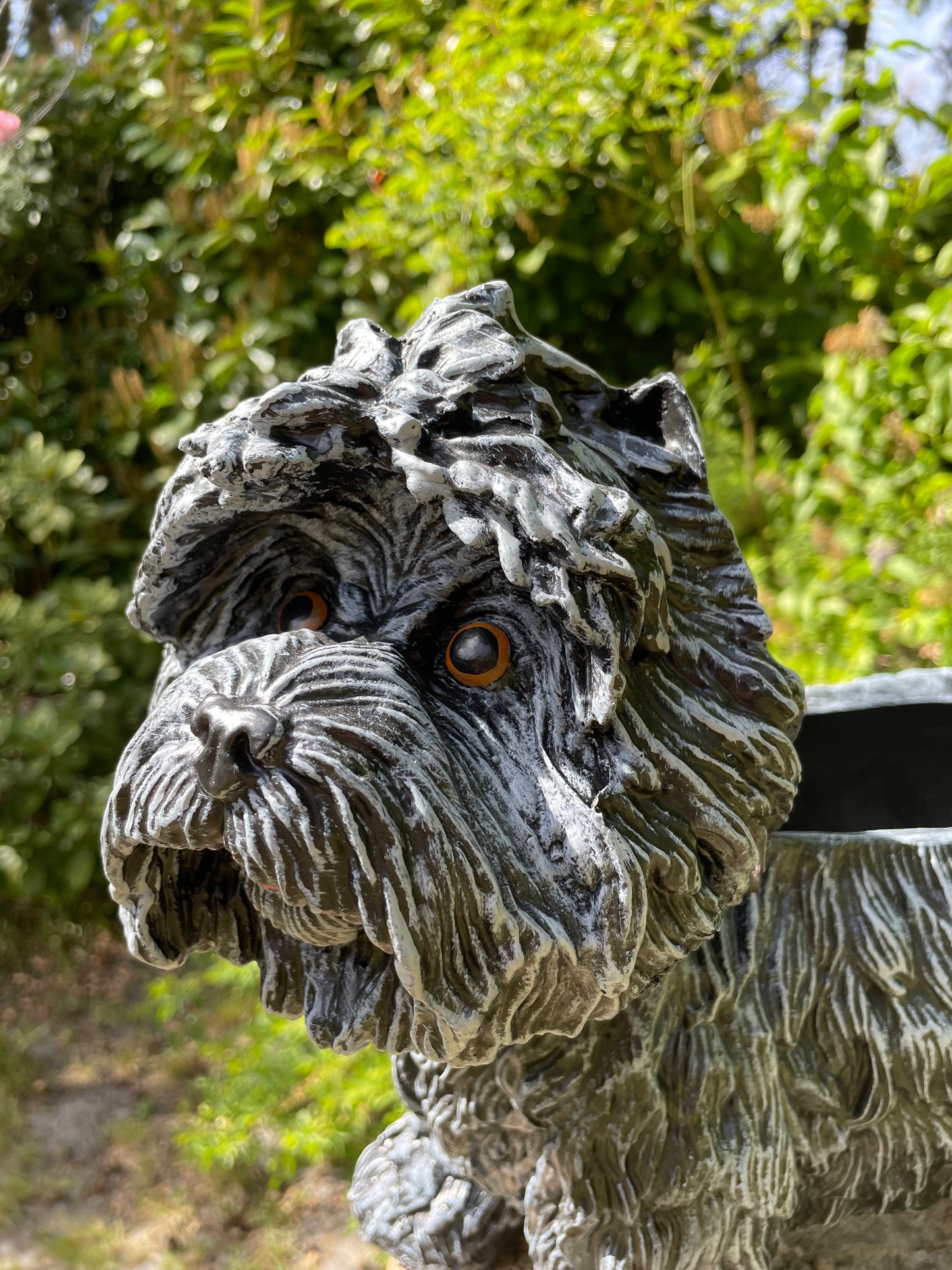 hond poedel plantenbak, tuin, gazon  45cm