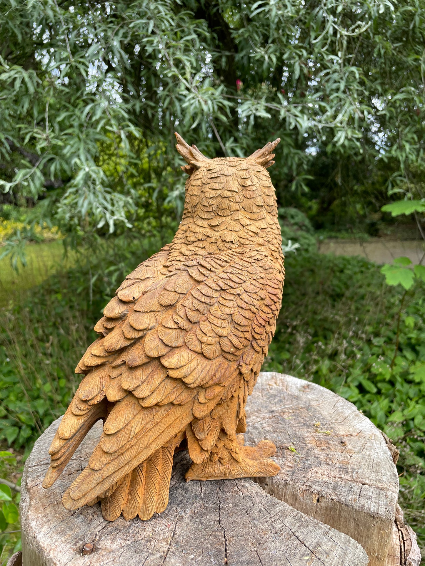 Beeld Bruine uil, tuin, dieren, vogels 30cm