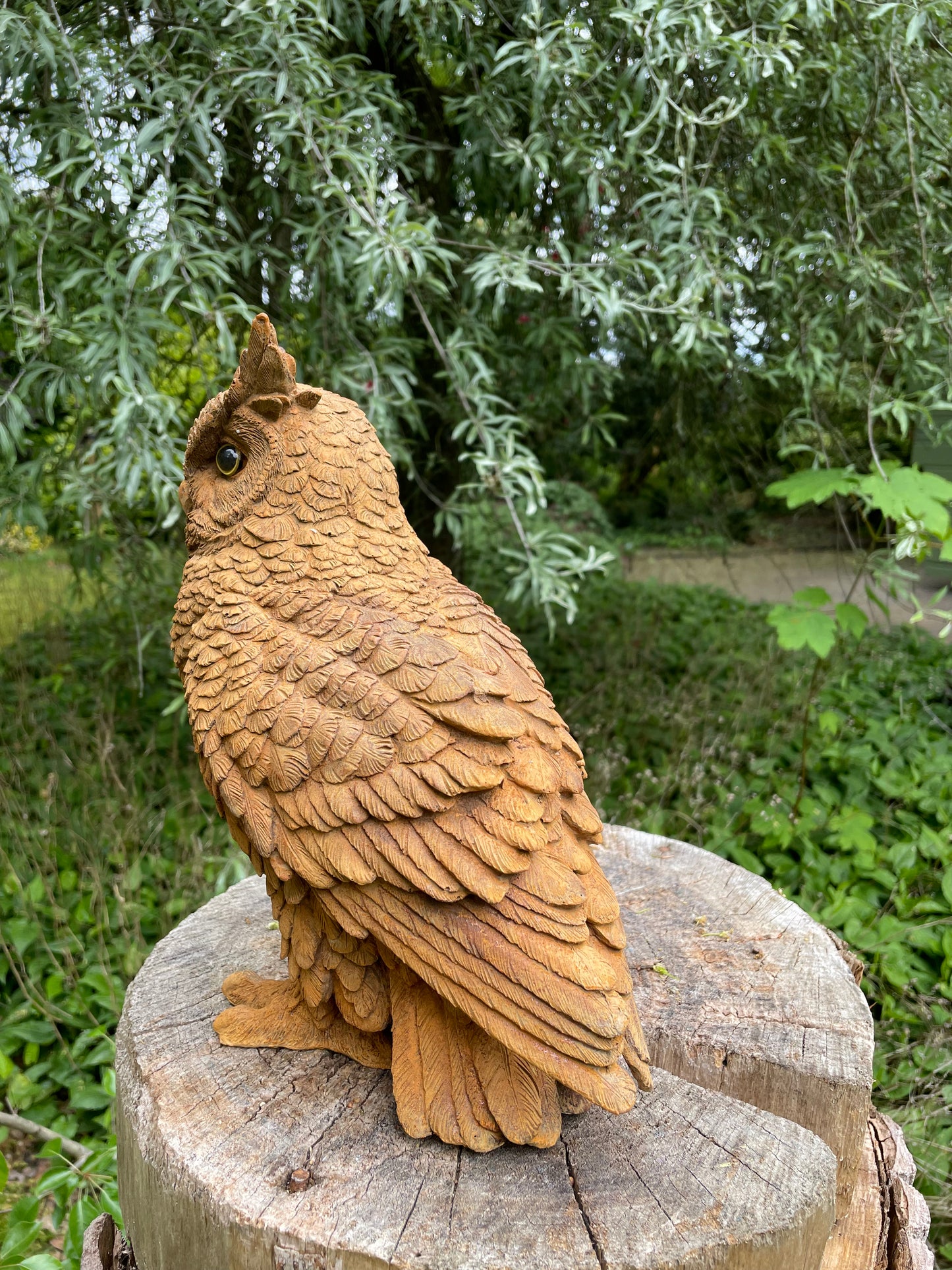 Beeld Bruine uil, tuin, dieren, vogels 30cm