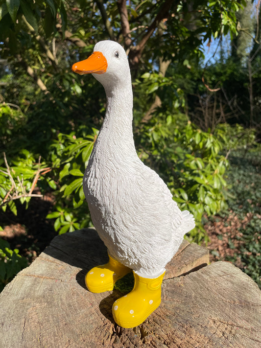 Gans laarsjes, kinder, babykamer Geel 30cm