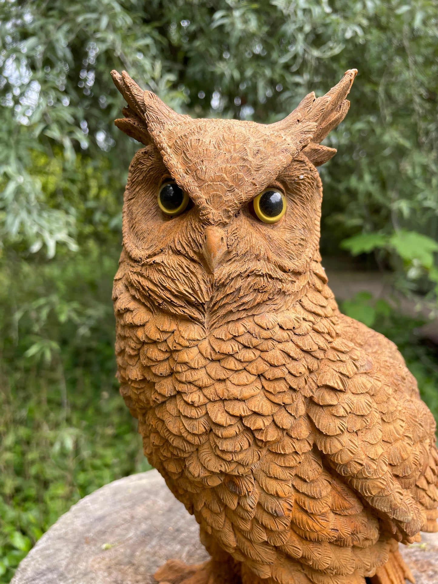Beeld Bruine uil, tuin, dieren, vogels 30cm