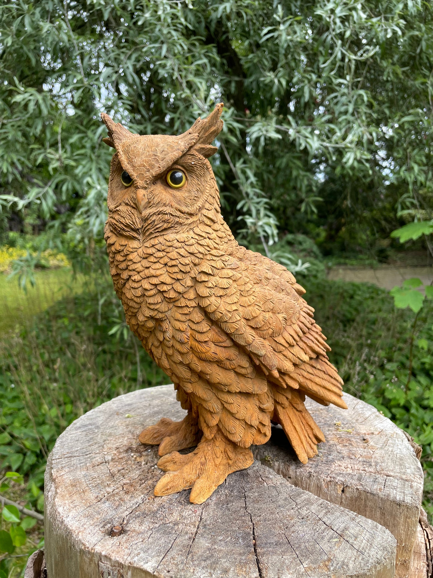 Beeld Bruine uil, tuin, dieren, vogels 30cm