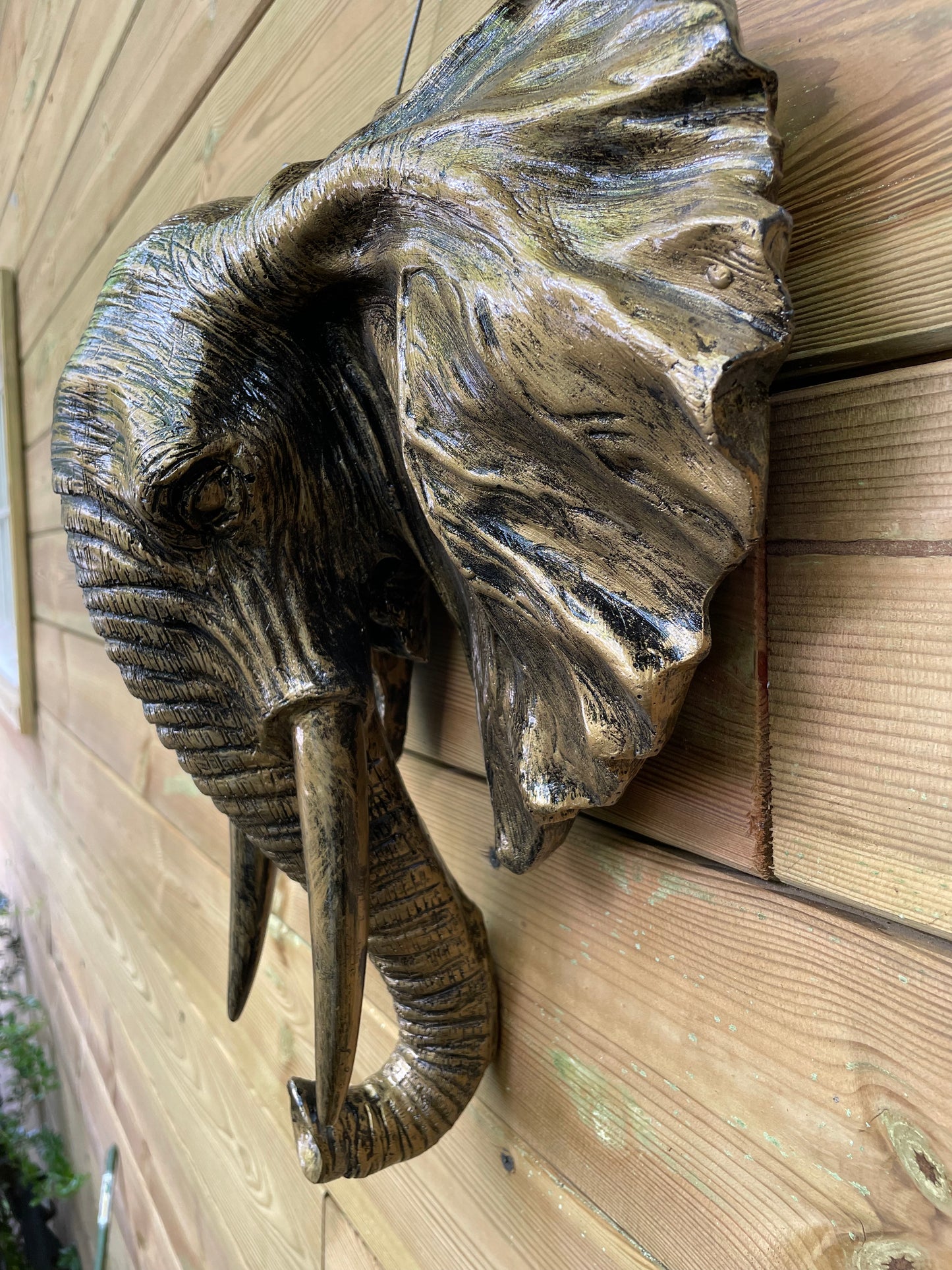 Beeld schild wand olifant tuin, dieren, dierentuin 30cm