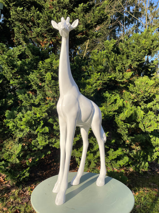 Giraf, giraffe wit, tuin, babykamer, zwanger 100cm