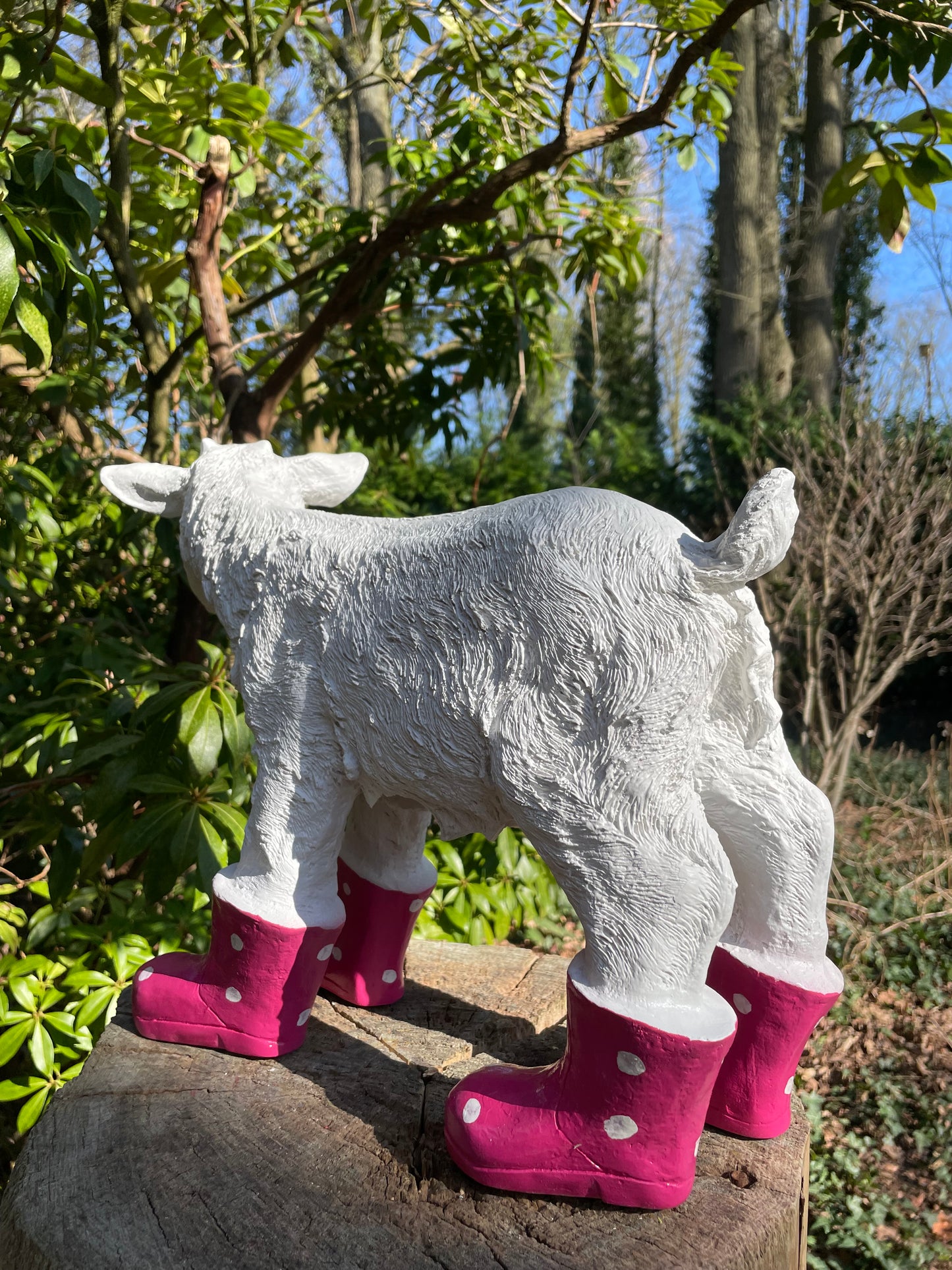 Geitje laarsjes, kinder, babykamer Fuchsia 25cm