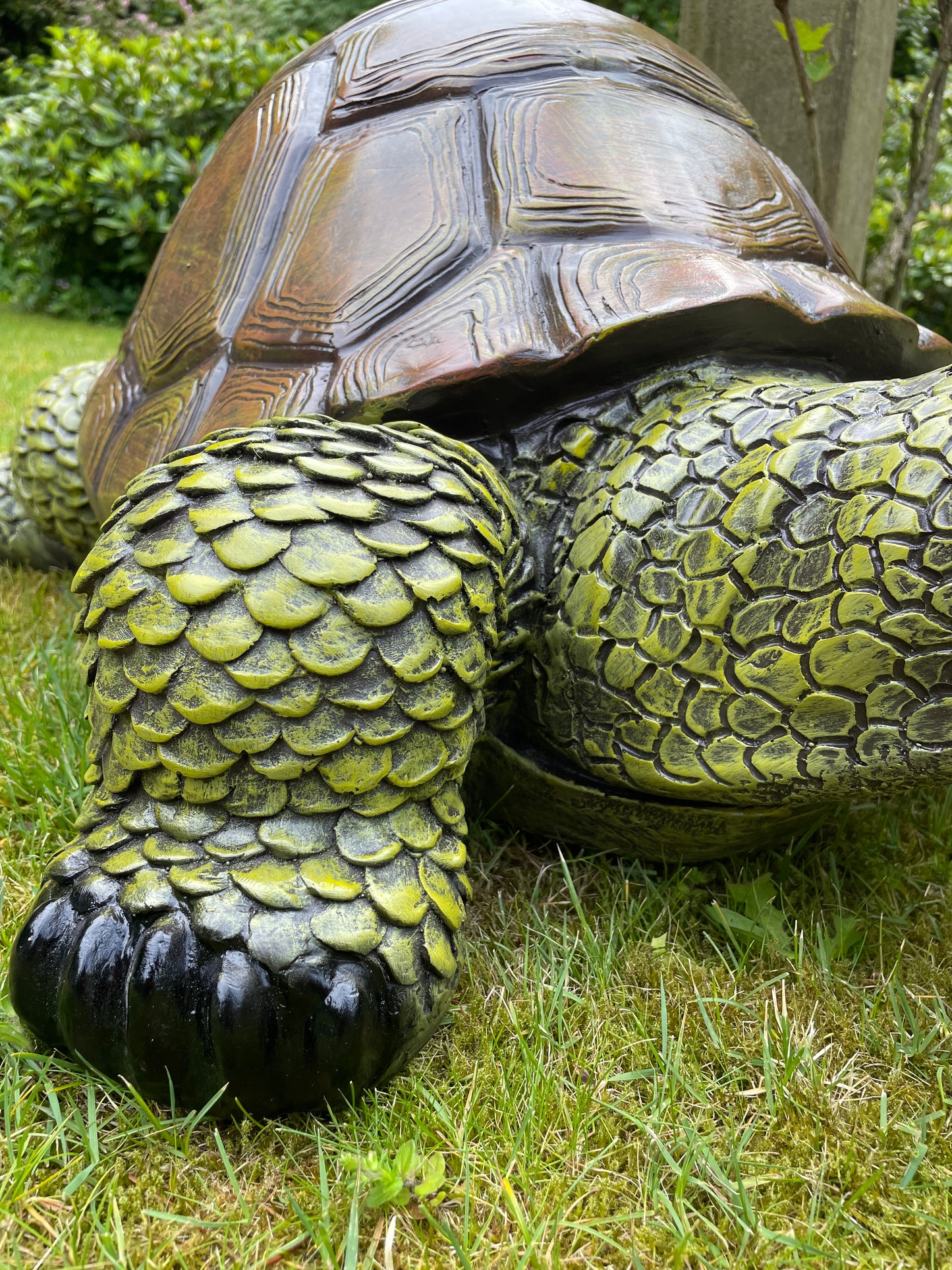 (Tuin)Beeld schildpad, gazon, tuin, vijver, 90 cm